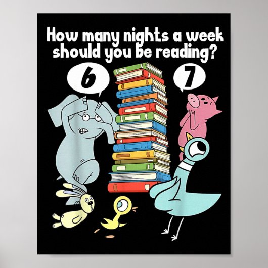 Hoeveel avonden per week moet je 6-7 T lezen Poster (Voorkant)