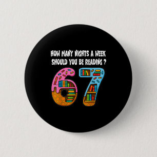 Hoeveel avonden per week moet je 6-7 T lezen Ronde Button 5,7 Cm