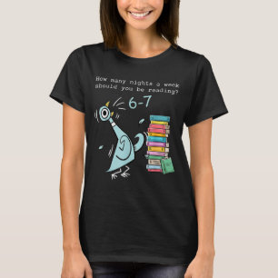 Hoeveel avonden per week moet je 6-7 T lezen T-shirt