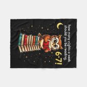 Hoeveel Avonden Per Week Moet Je Lezen_ 6–7 Leuke Fleece Deken (Voorkant (Horizontaal))