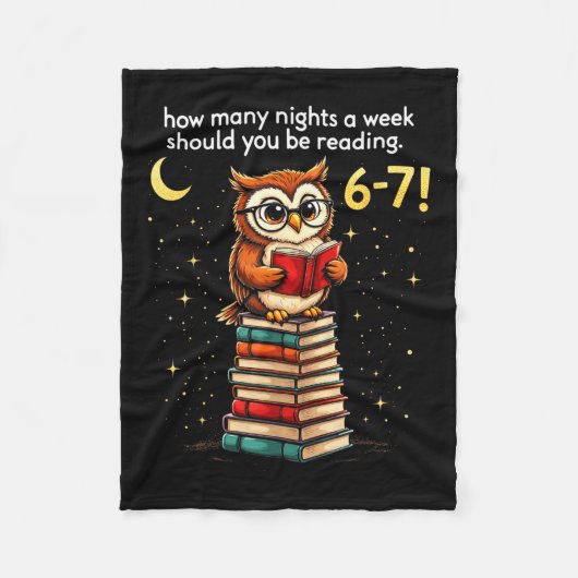 Hoeveel Avonden Per Week Moet Je Lezen_ 6–7 Leuke Fleece Deken (Voorkant)