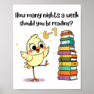 Hoeveel avonden per week moet je lezen_ 6-7 poster