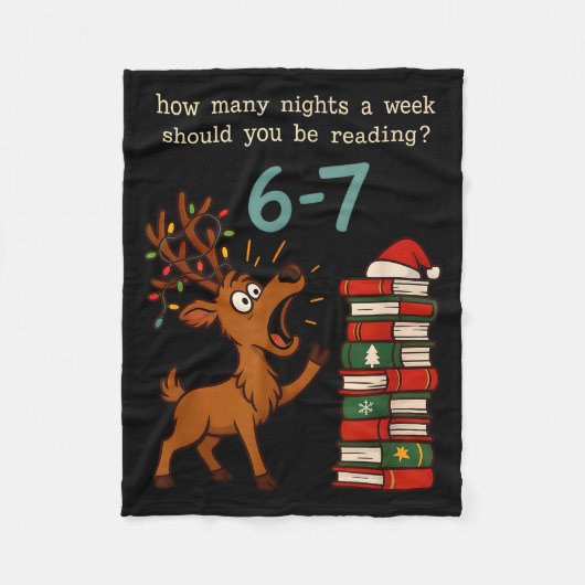 Hoeveel Avonden Per Week Moet Je Lezen 6 7 S Fleece Deken (Voorkant)