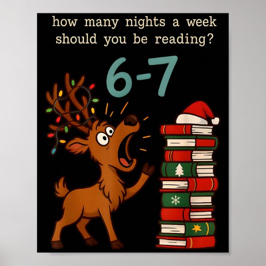 Hoeveel Avonden Per Week Moet Je Lezen 6 7 S Poster (Voorkant)