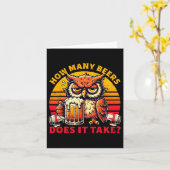 Hoeveel Bieren Kost Het Funny Beer Drinken Kaart (Gele Bloem)