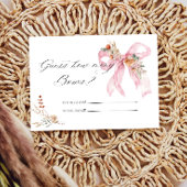 Hoeveel Bogen Bloemen Roze Bow Informatiekaartje