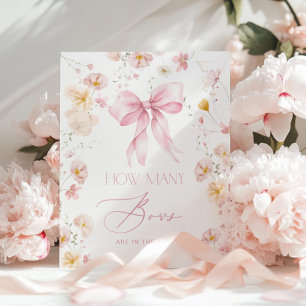 Hoeveel Bogen Blush roze baby shower bloemen Poster