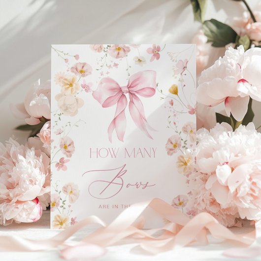 Hoeveel Bogen Blush roze baby shower bloemen Poster