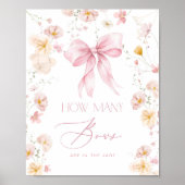 Hoeveel Bogen Blush roze baby shower bloemen Poster (Voorkant)