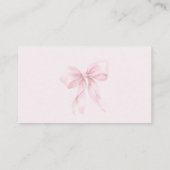 Hoeveel Bogen Blush roze Bloemen Bow Informatiekaartje (Achterkant)