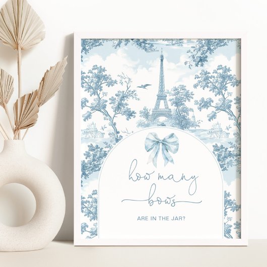 Hoeveel bogen Toile de Jouy Paris Franse spel Poster