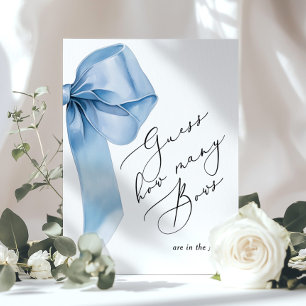 Hoeveel bogen zitten er in het potje blauw baby sh poster