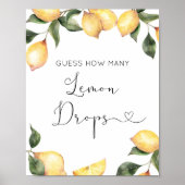 Hoeveel citroendrops zitten er in de pot poster (Voorkant)