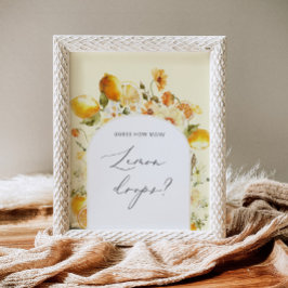 Hoeveel citroendrops zitten er op de poster op de