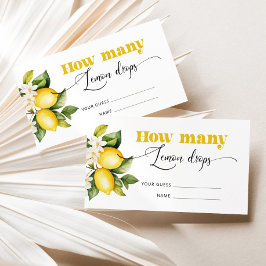 Hoeveel citroendruppels informatiekaartje