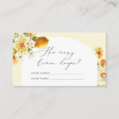 Hoeveel citroendruppels omsloten kaart (Voorkant)