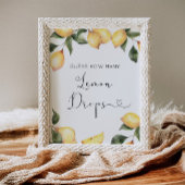 Hoeveel citroendruppels zitten er in de pot? poster