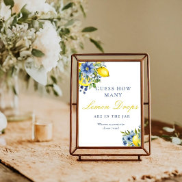 Hoeveel Citroenen Drops Vrijgezellenfeest Game Sig Poster