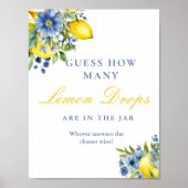 Hoeveel Citroenen Drops Vrijgezellenfeest Game Sig Poster (Voorkant)