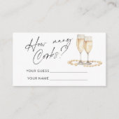 Hoeveel Corks Minimalistisch vrijgezellenfeest spe Informatiekaartje (Voorkant)