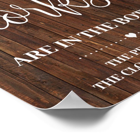 Hoeveel corks Western Vrijgezellenfeest Poster (Hoek)