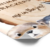 Hoeveel crackers Baby shower spel teken Poster (Hoek)