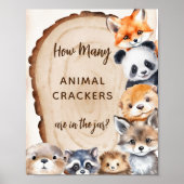 Hoeveel crackers Baby shower spel teken Poster (Voorkant)