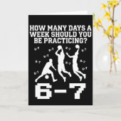 Hoeveel dagen grappig 67 meme basketbal zeggen kaart (Gele Bloem)