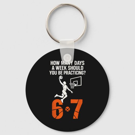 Hoeveel dagen per week moet je 6-7 basket sleutelhanger (Voorkant)