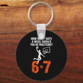 Hoeveel dagen per week moet je 6-7 basket sleutelhanger (Voorkant)