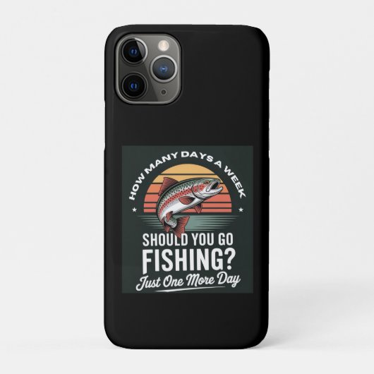 Hoeveel dagen per week moet je gaan vissen Case-Mate iPhone case (Achterkant)