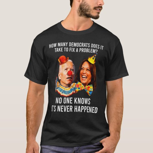Hoeveel democraten hebben het nodig om een problee t-shirt (Voorkant)