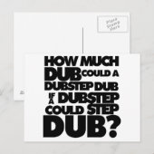 Hoeveel Dubstep? Briefkaart (Voorkant / Achterkant)