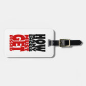 Hoeveel Emcee's moeten er gekust worden Bagagelabel (Voorkant horizontaal)