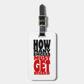 Hoeveel Emcee's moeten er gekust worden Bagagelabel (Voorkant verticaal)