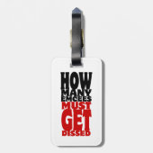 Hoeveel Emcee's moeten er gekust worden Bagagelabel (Achterkant verticaal)