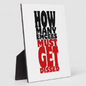 Hoeveel Emcee's moeten er gekust worden Fotoplaat (Zijkant)