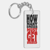 Hoeveel Emcee's moeten er gekust worden Sleutelhanger (Voorkant Links)