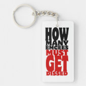 Hoeveel Emcee's moeten er gekust worden Sleutelhanger (Voorkant)