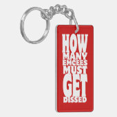 Hoeveel Emcee's moeten er gekust worden Sleutelhanger (Voorkant Links)