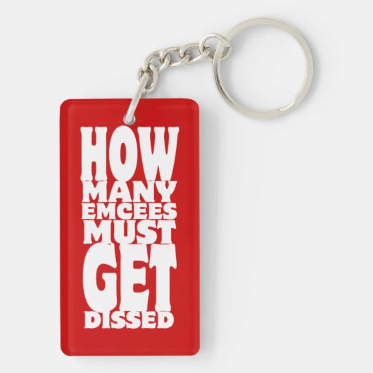Hoeveel Emcee's moeten er gekust worden Sleutelhanger (achterkant)