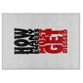 Hoeveel Emcee's moeten er gekust worden Snijplank (Voorkant)