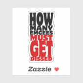 Hoeveel Emcee's moeten er gekust worden Sticker (Vel)