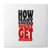 Hoeveel Emcee's moeten er gekust worden Tegeltje (Voorkant)