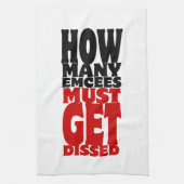 Hoeveel Emcee's moeten er gekust worden Theedoek (Verticaal)