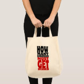 Hoeveel Emcee's moeten er gekust worden Tote Bag (Voorkant (product))