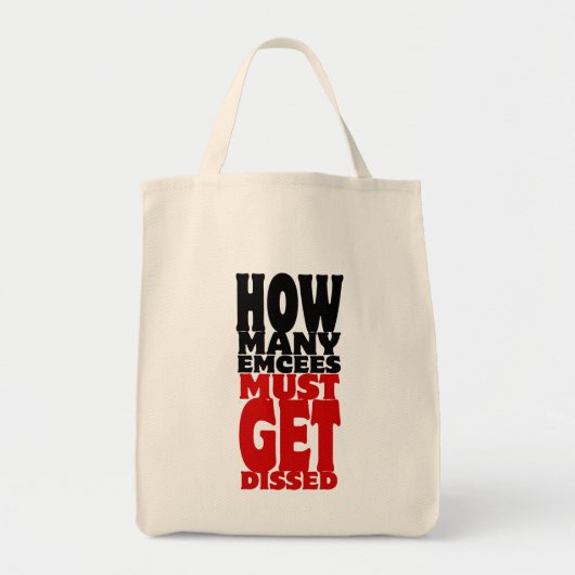 Hoeveel Emcee's moeten er gekust worden Tote Bag (Voorkant)