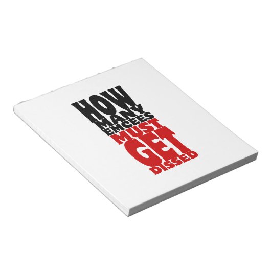 Hoeveel Emcees Moeten Gedissd Worden Notitieblok (Schuin)