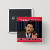 Hoeveel geef je om oude mensen? vierkante button 5,1 cm (Voorkant /achterkant)