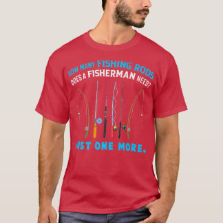 Hoeveel Geviste staven heeft een visser alleen maa T-shirt